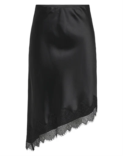 Only - ONLFaraya Satin Lace Nederdel - Black